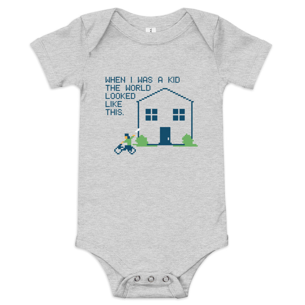 When I Was A Kid The World Kid's Onesie