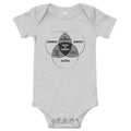 Zombies, Robots, and Aliens Venn Diagram Kid's Onesie