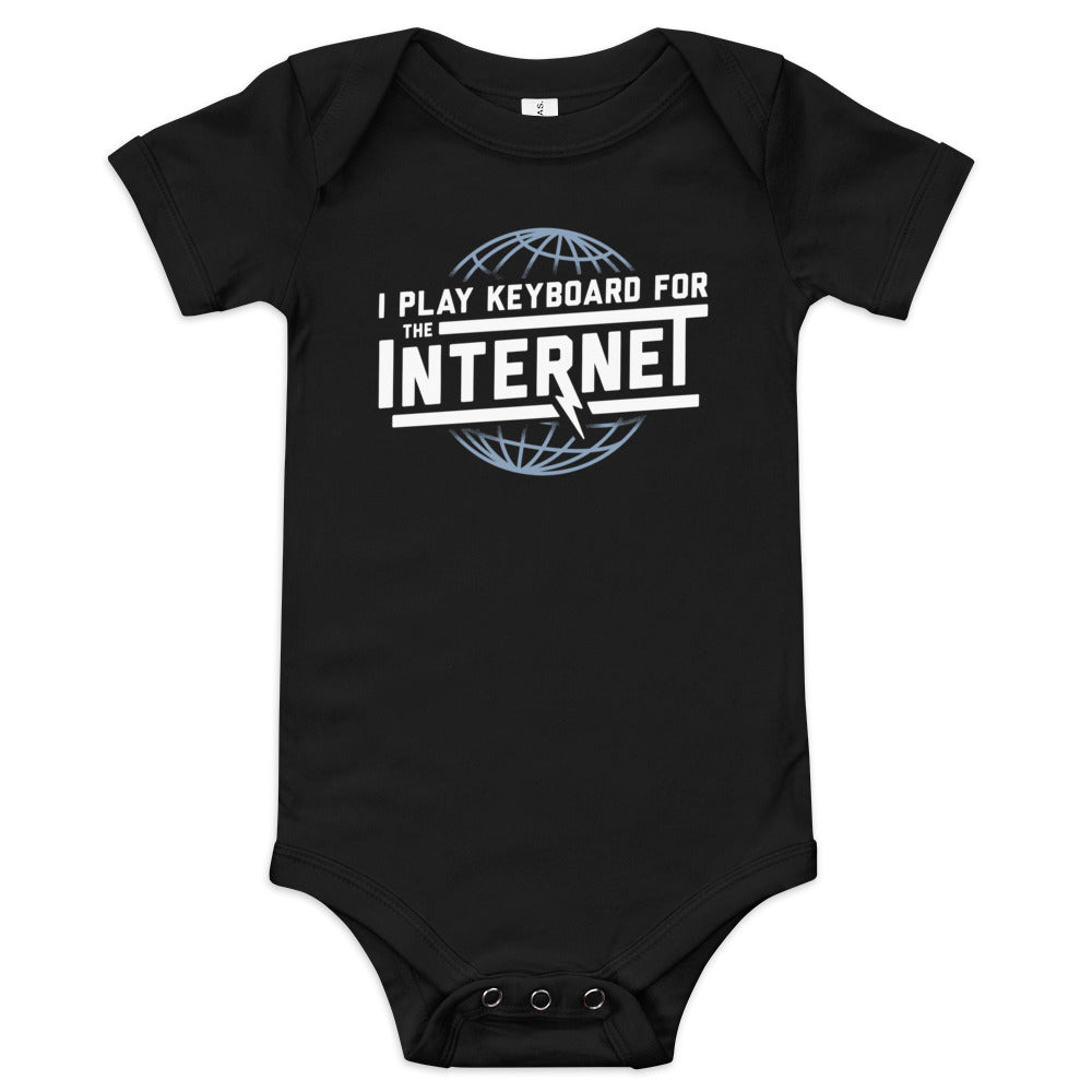I Play Keyboard For The Internet Kid's Onesie