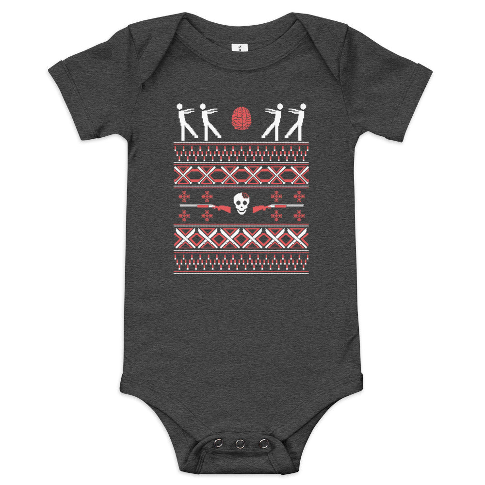 Zombie Christmas Sweater Kid's Onesie