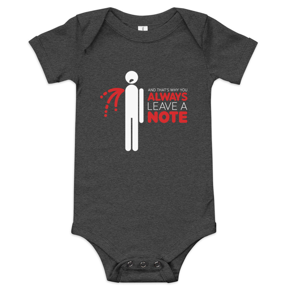 Always Leave A Note Kid's Onesie
