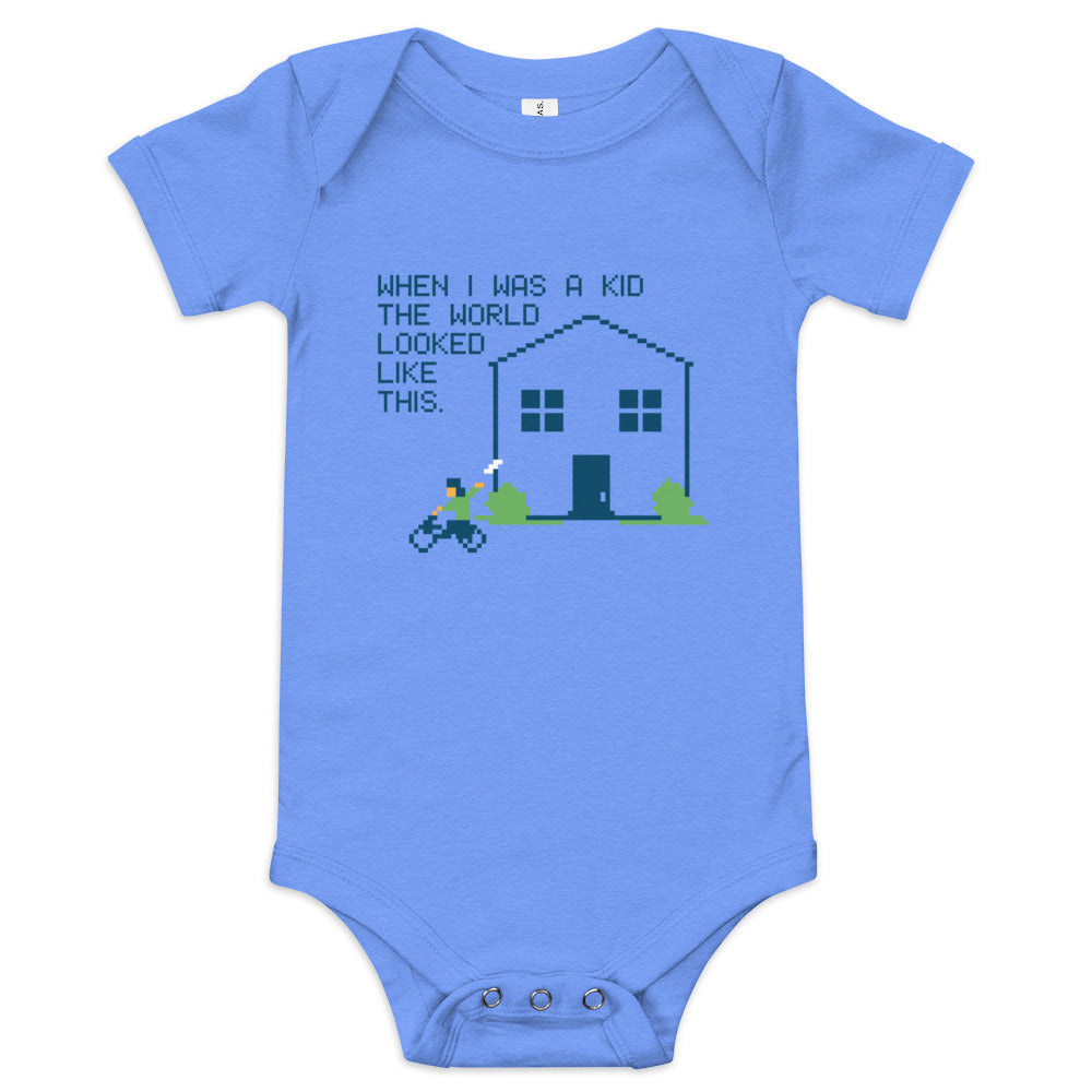 When I Was A Kid The World Kid's Onesie