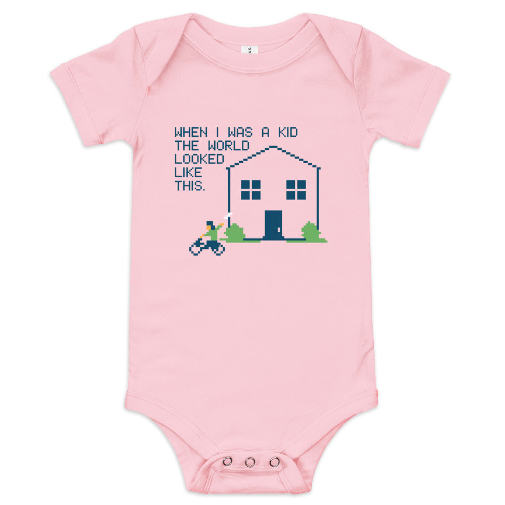 When I Was A Kid The World Kid's Onesie