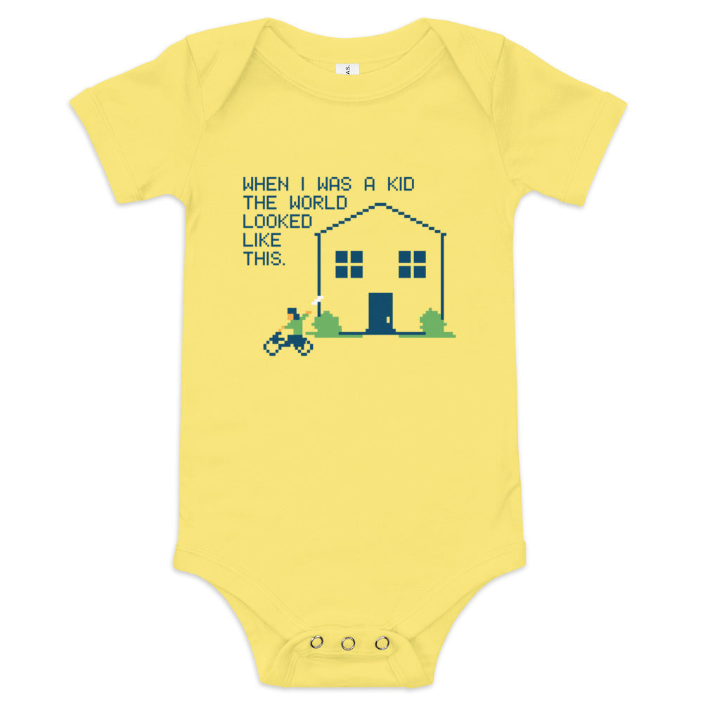 When I Was A Kid The World Kid's Onesie