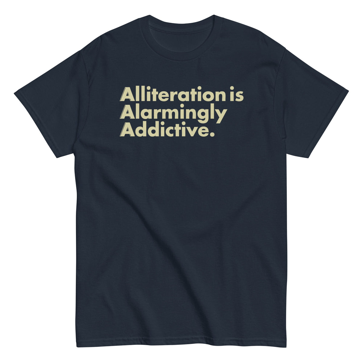 Alliteration Is Alarmingly Addictive Men's Classic Tee product image 2