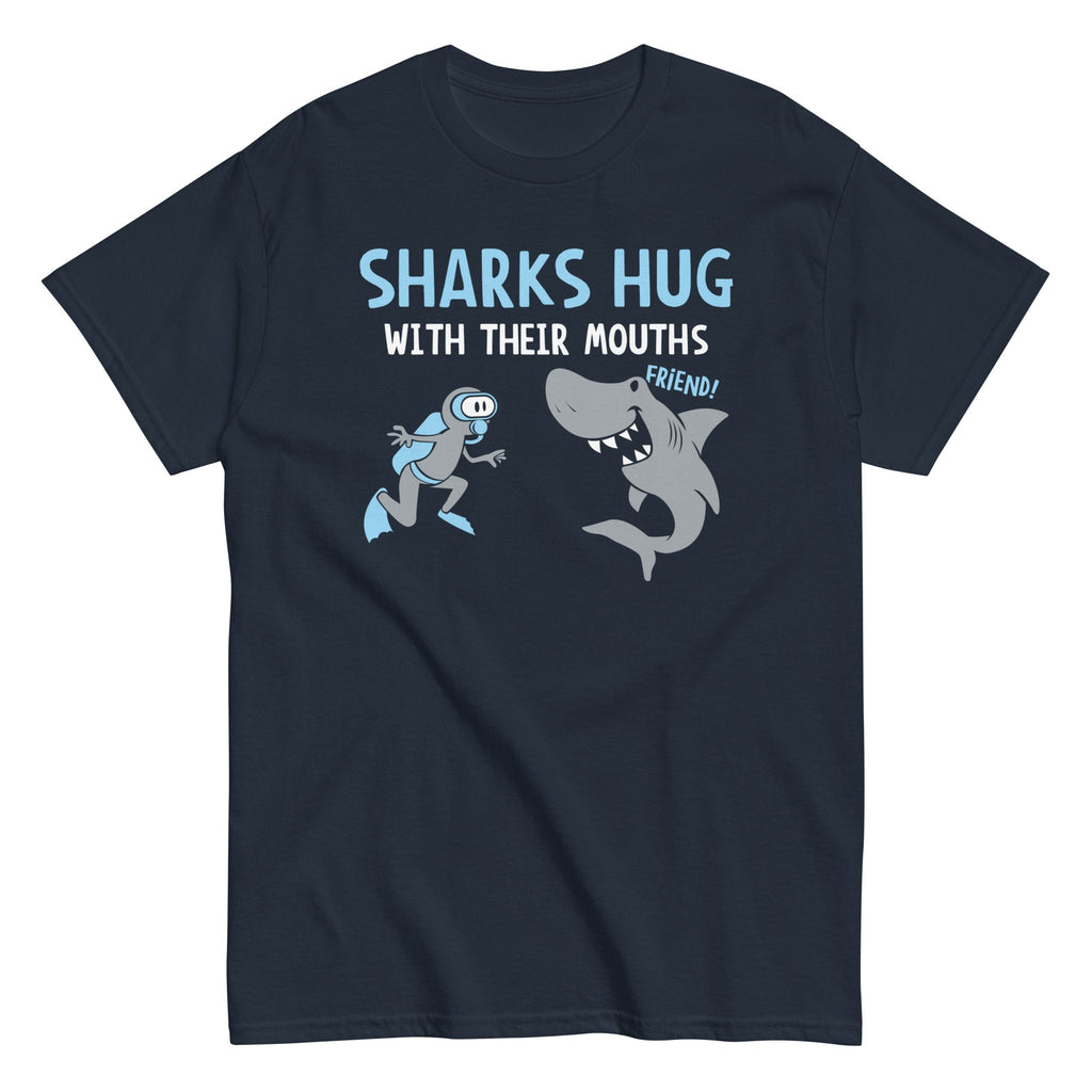 Sharks Hug With Their Mouths Men's Classic Tee product image 1