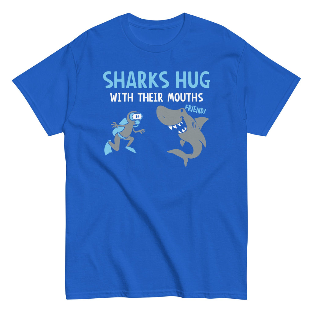 Sharks Hug With Their Mouths Men's Classic Tee product image 3