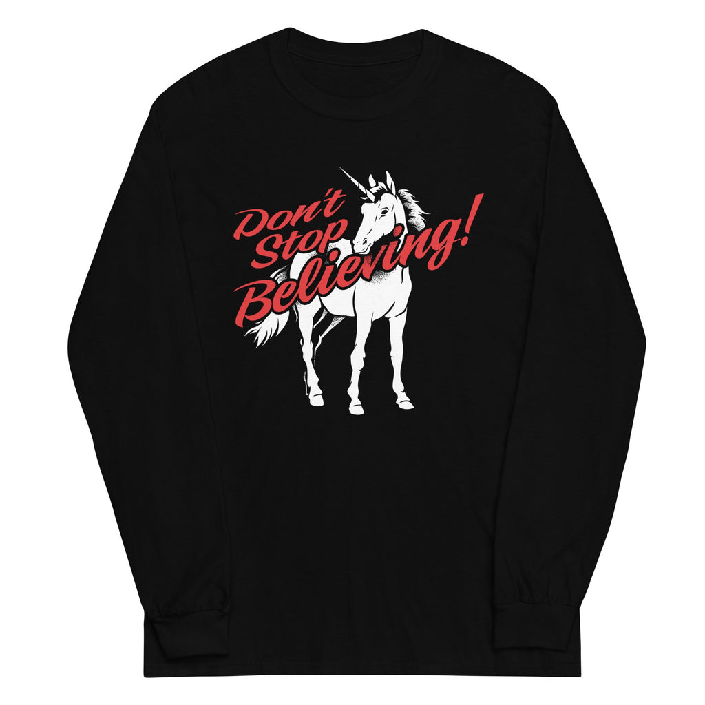 Don't Stop Believing Unicorn Unisex Long Sleeve Tee product image 2