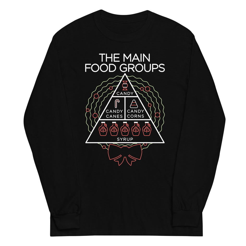 The Main Food Groups Unisex Long Sleeve Tee product image 1