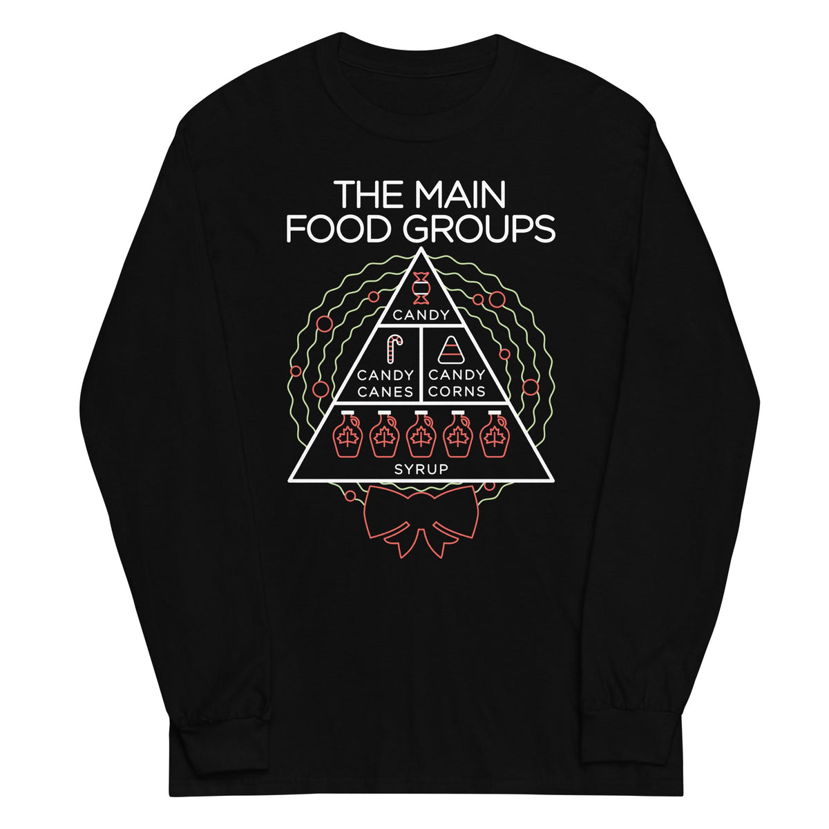 The Main Food Groups Unisex Long Sleeve Tee product image 1