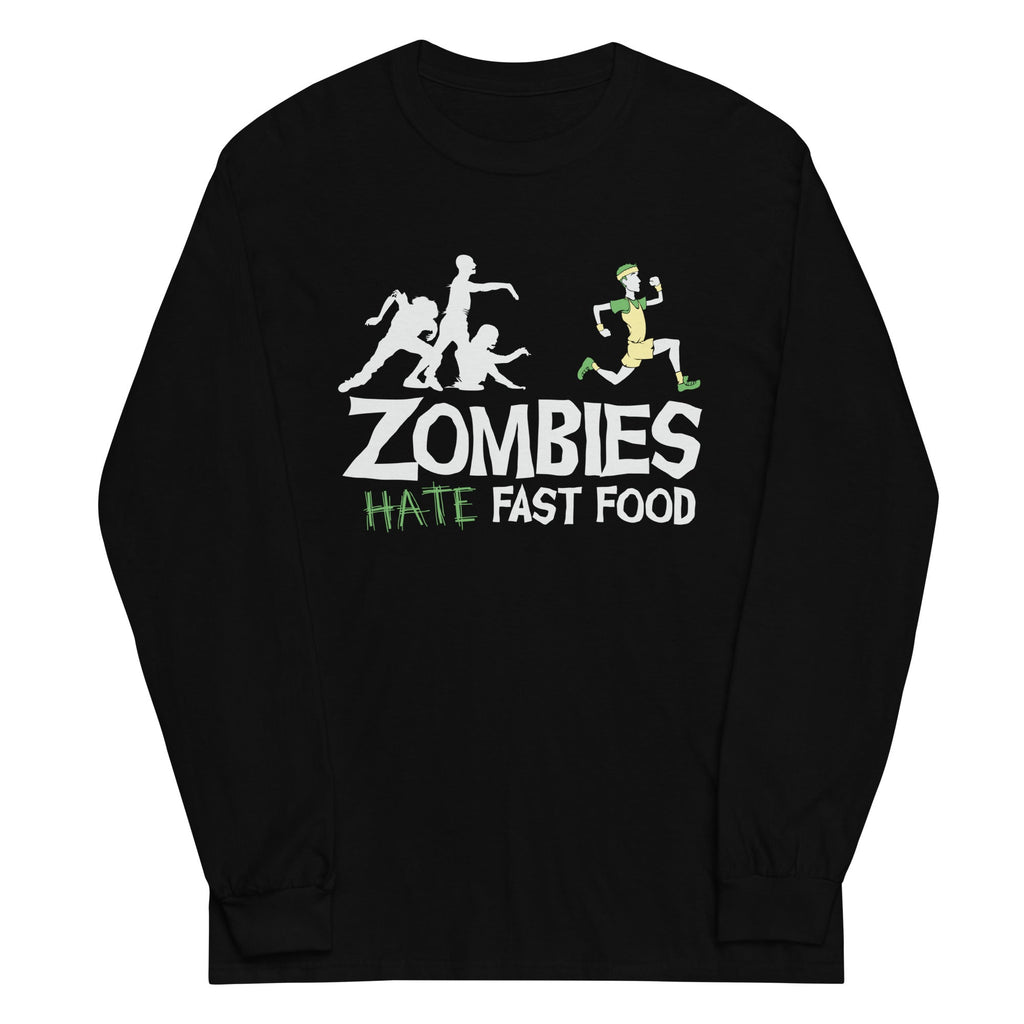 Zombies Hate Fast Food Unisex Long Sleeve Tee product image 2
