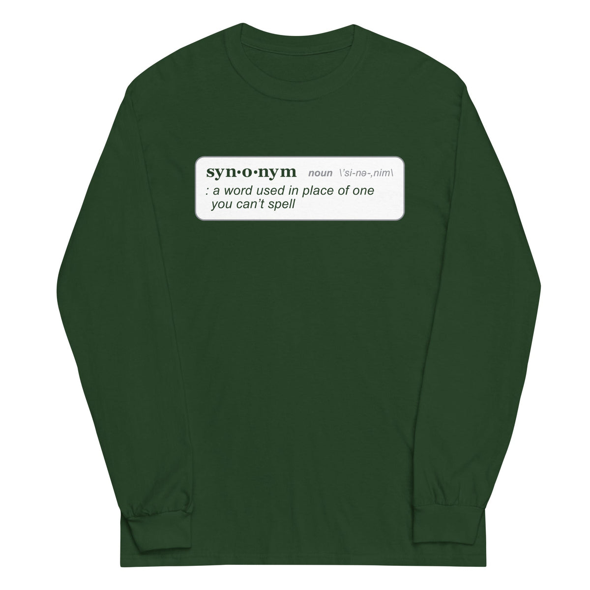 Synonym Definition Unisex Long Sleeve Tee product image 4