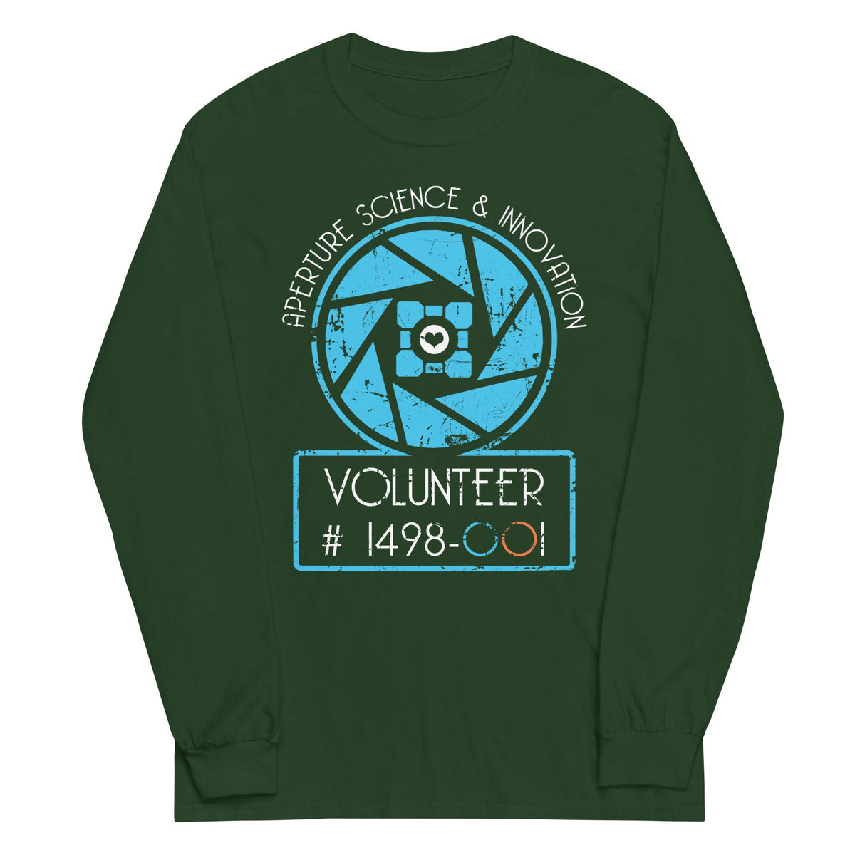 Aperture Science Volunteer Unisex Long Sleeve Tee product image 3