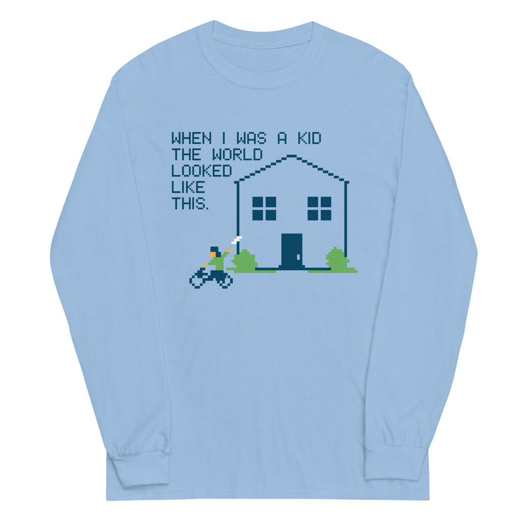 When I Was A Kid The World Unisex Long Sleeve Tee product image 1