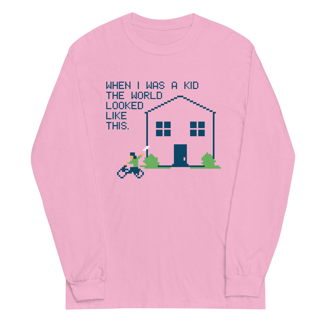 When I Was A Kid The World Unisex Long Sleeve Tee product image 4