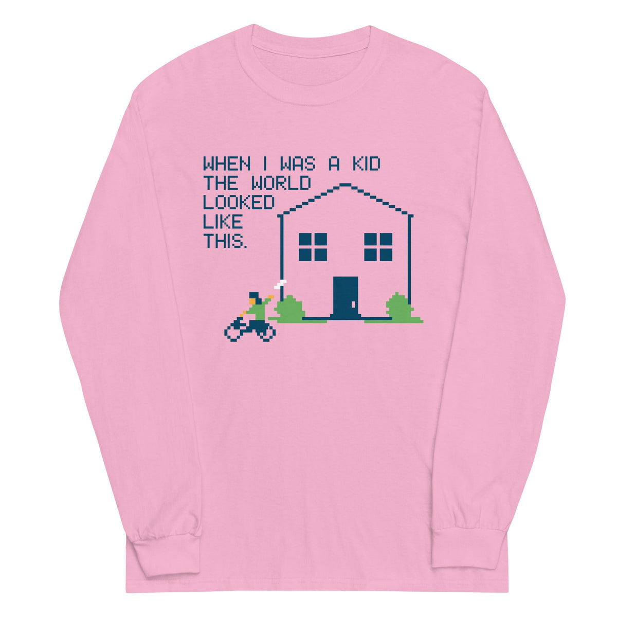 When I Was A Kid The World Unisex Long Sleeve Tee product image 4