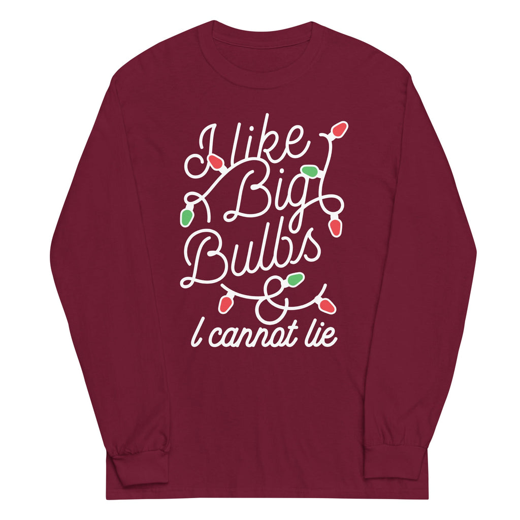 I Like Big Bulbs & I Cannot Lie Unisex Long Sleeve Tee product image 4
