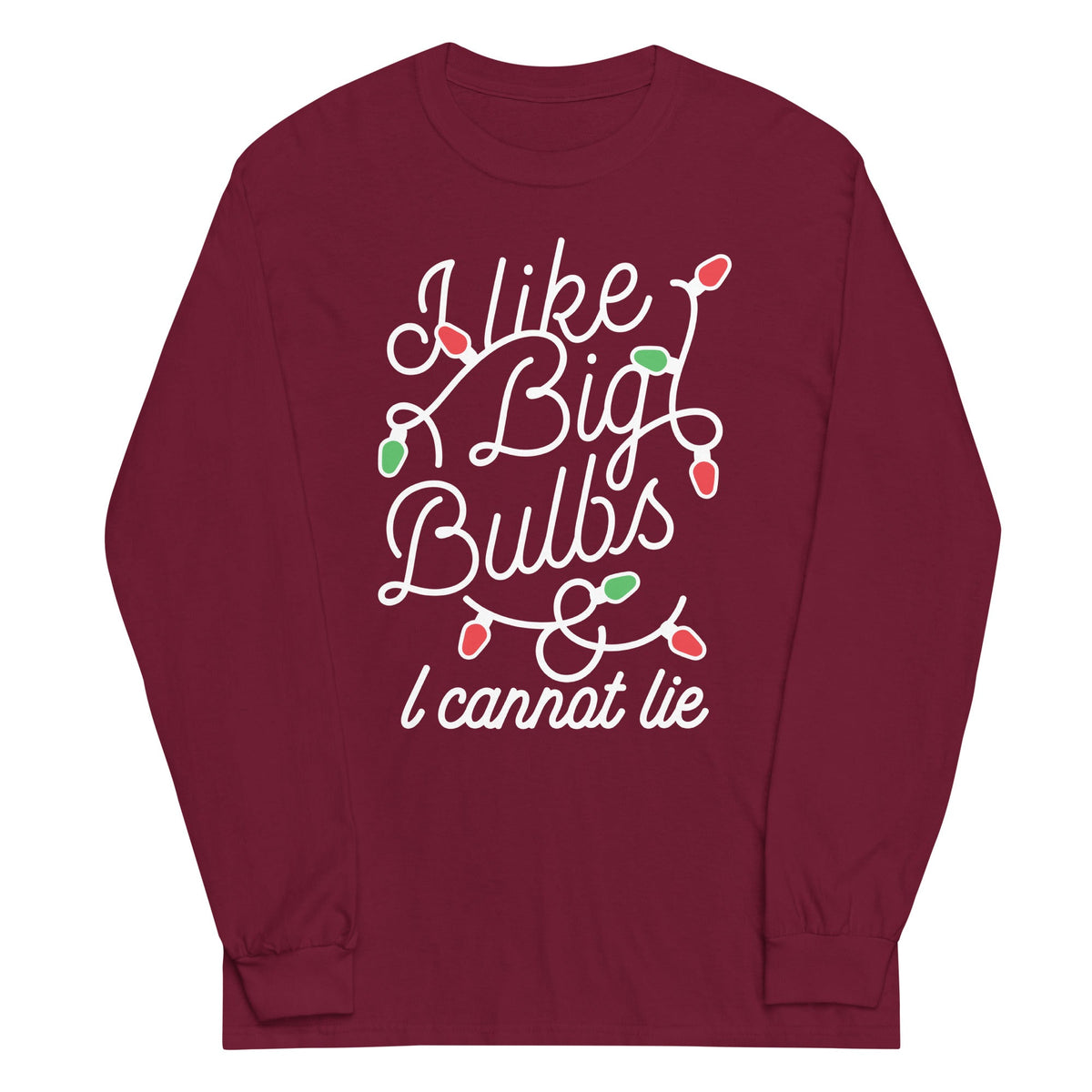 I Like Big Bulbs & I Cannot Lie Unisex Long Sleeve Tee product image 4
