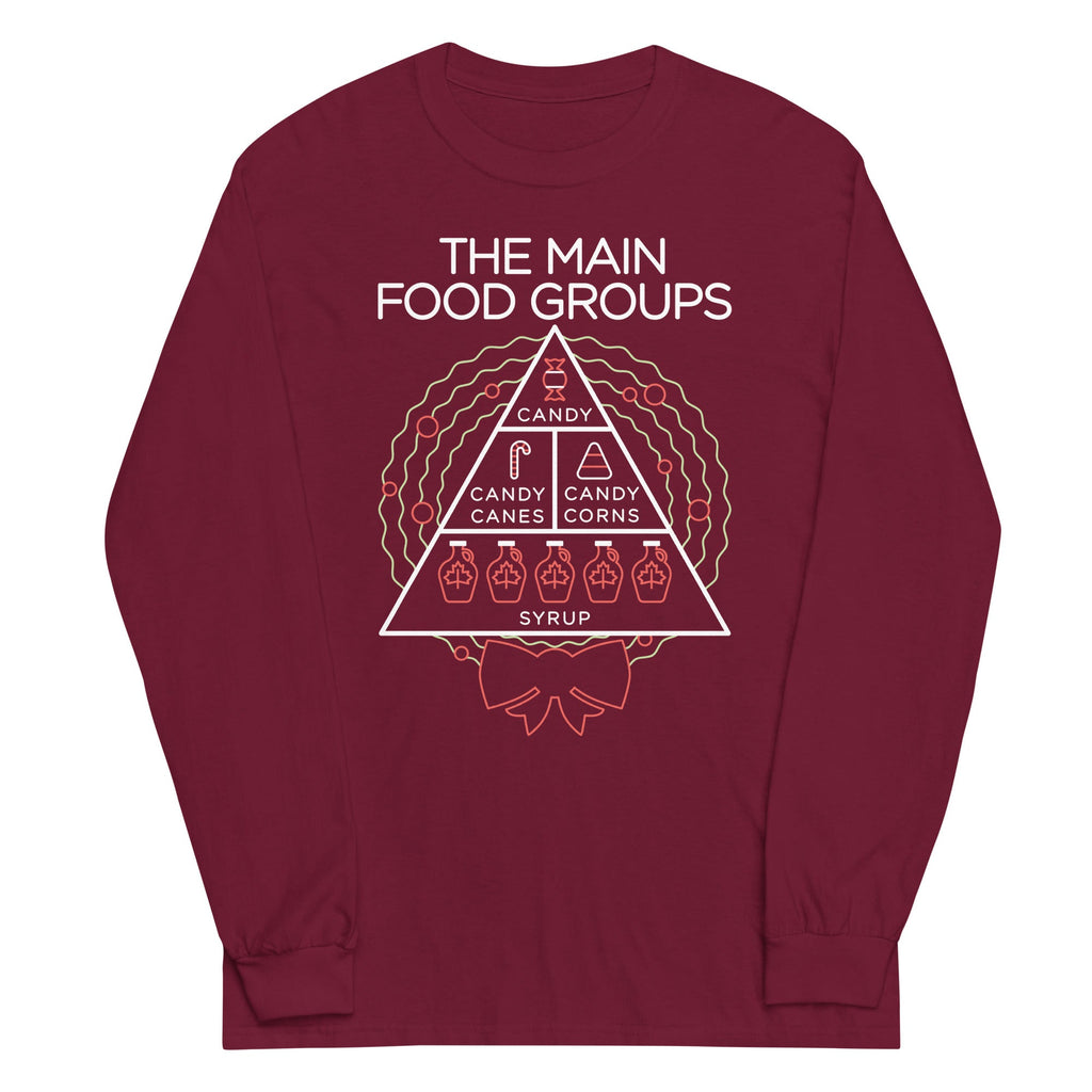 The Main Food Groups Unisex Long Sleeve Tee product image 3
