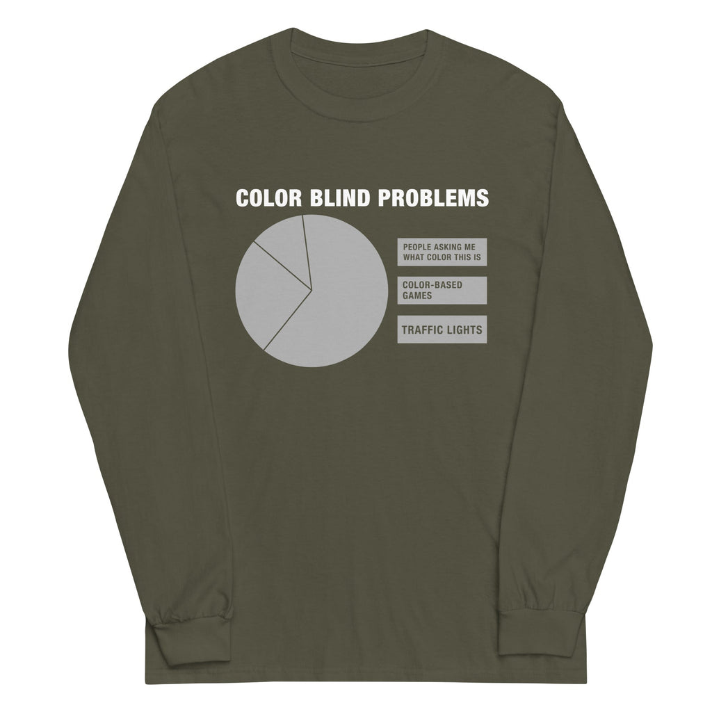 Color Blind Problems Unisex Long Sleeve Tee product image 4