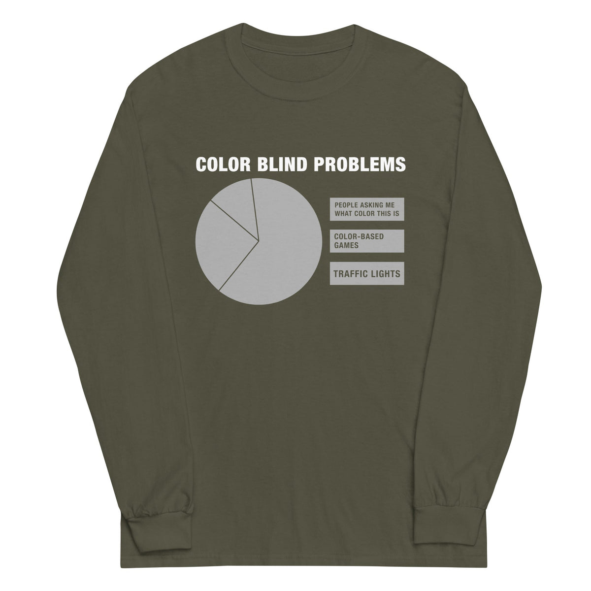 Color Blind Problems Unisex Long Sleeve Tee product image 4