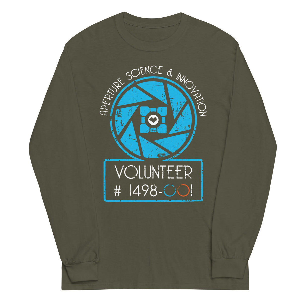 Aperture Science Volunteer Unisex Long Sleeve Tee product image 4
