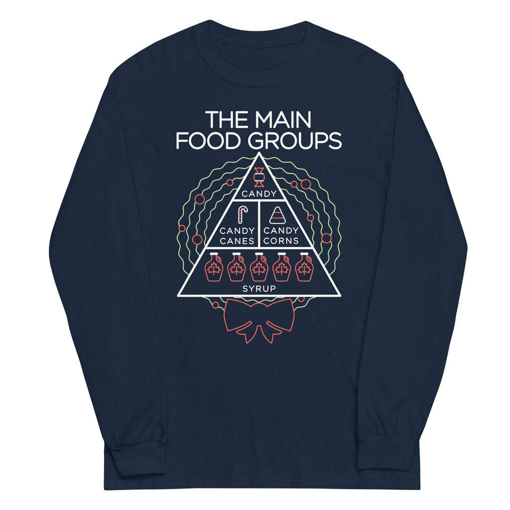 The Main Food Groups Unisex Long Sleeve Tee product image 4