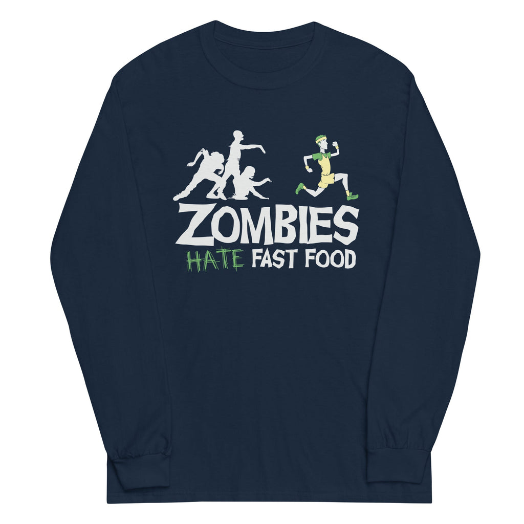 Zombies Hate Fast Food Unisex Long Sleeve Tee product image 1
