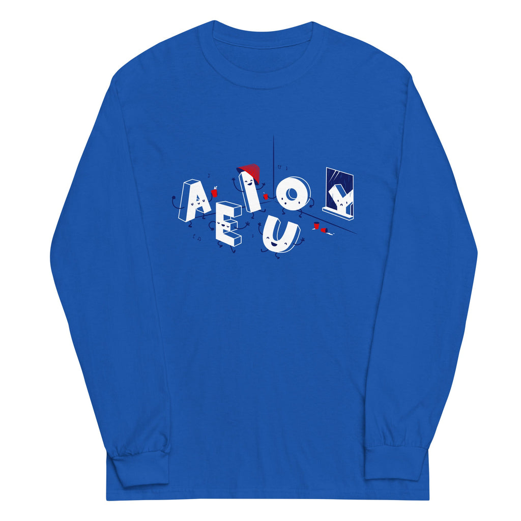 Vowel Party Time Unisex Long Sleeve Tee product image 1