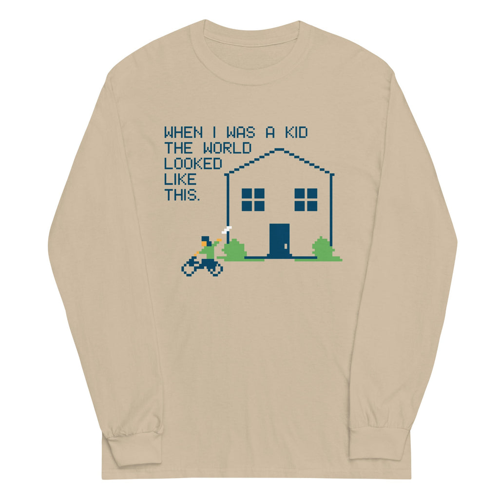 When I Was A Kid The World Unisex Long Sleeve Tee product image 3