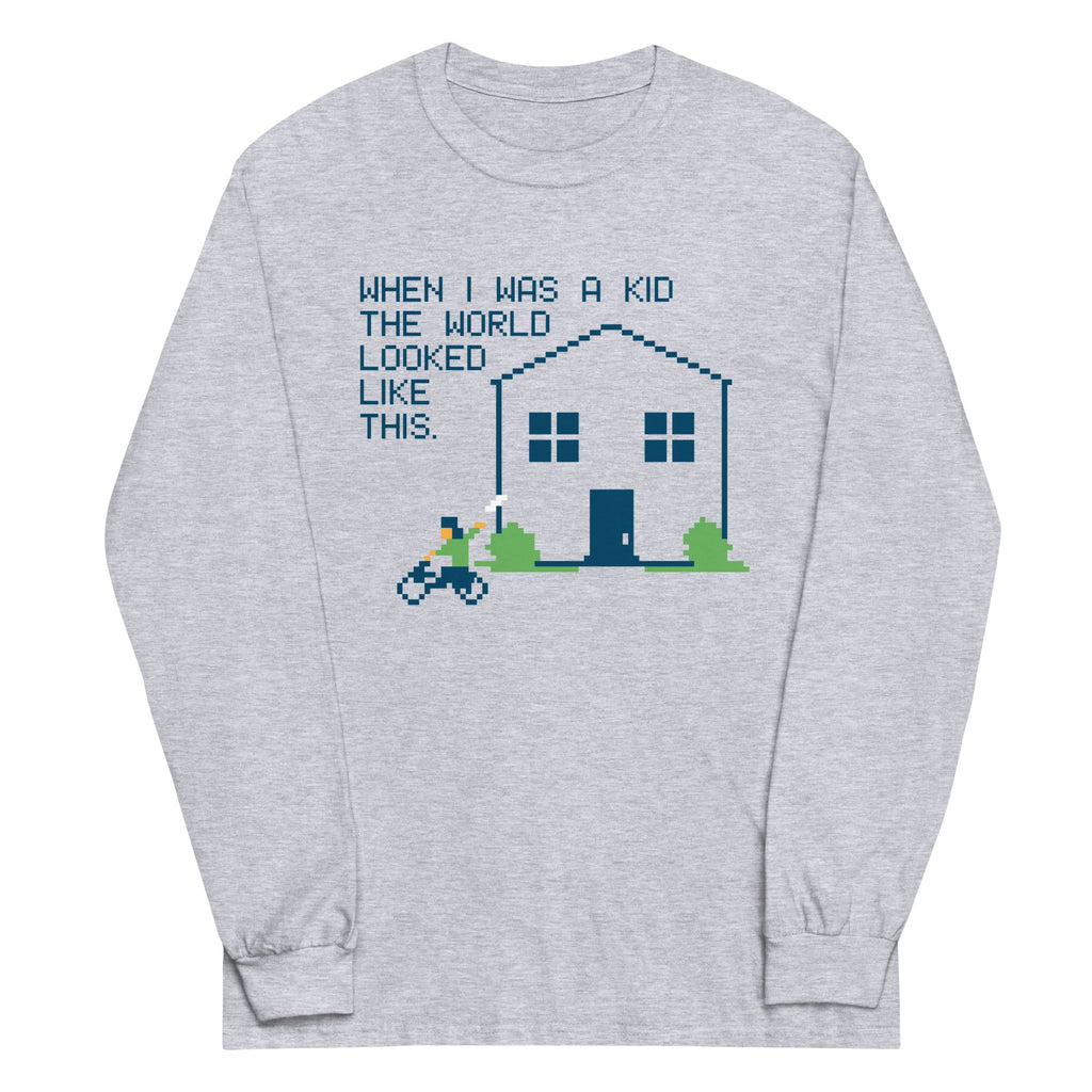 When I Was A Kid The World Unisex Long Sleeve Tee product image 2