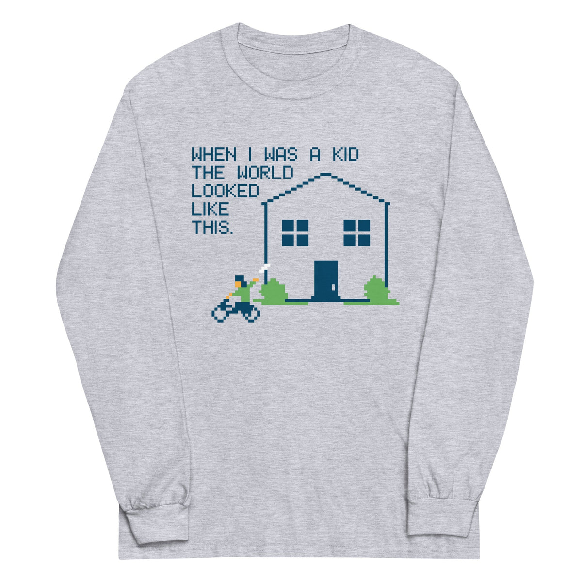 When I Was A Kid The World Unisex Long Sleeve Tee product image 2