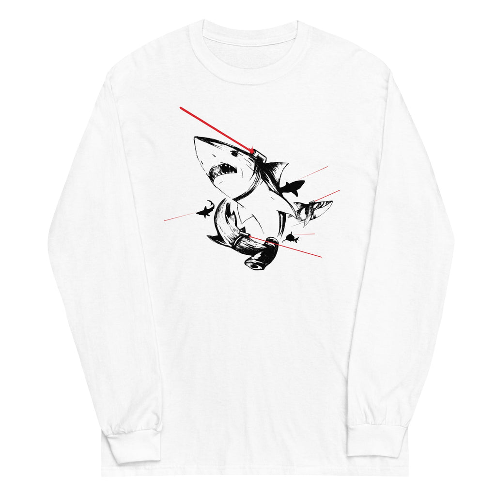 Sharks With Lasers Unisex Long Sleeve Tee product image 5