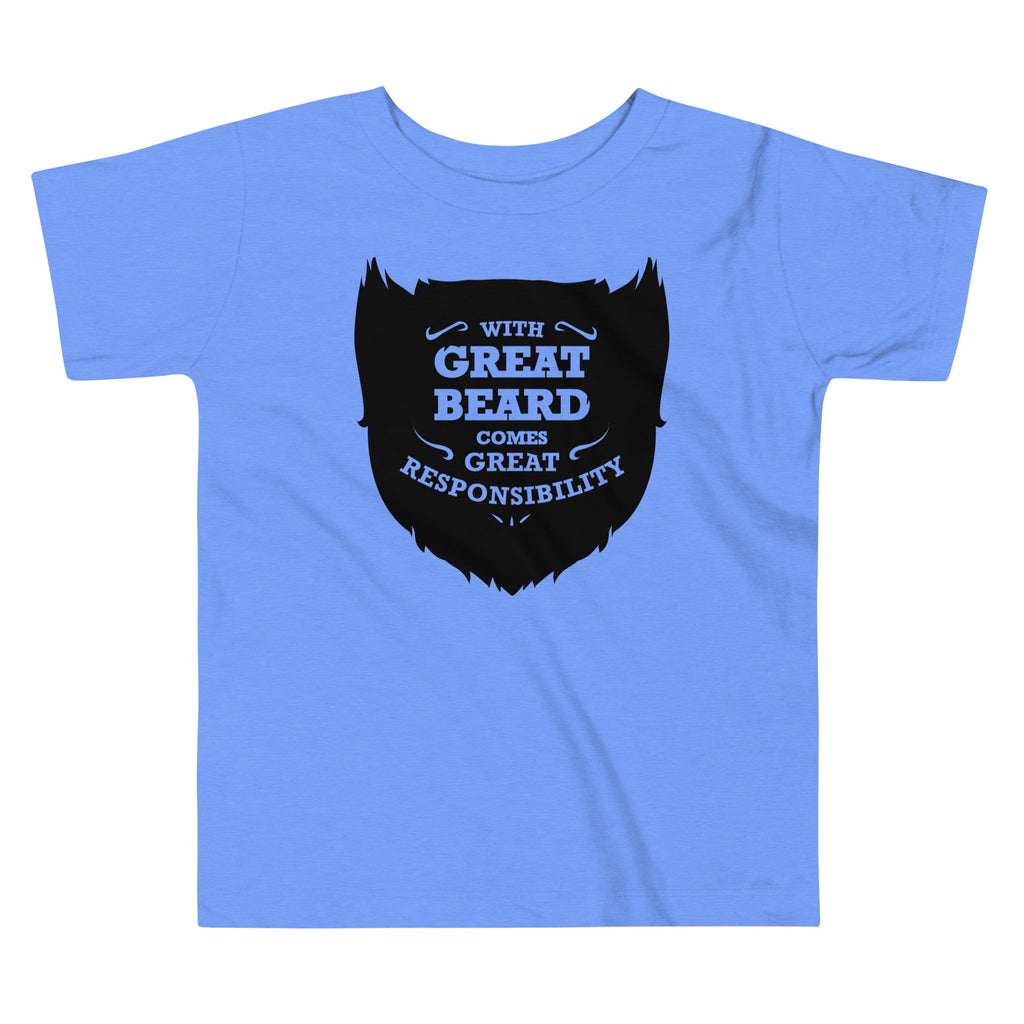 With Great Beard Comes Responsibility Kid's Toddler Tee product image 4