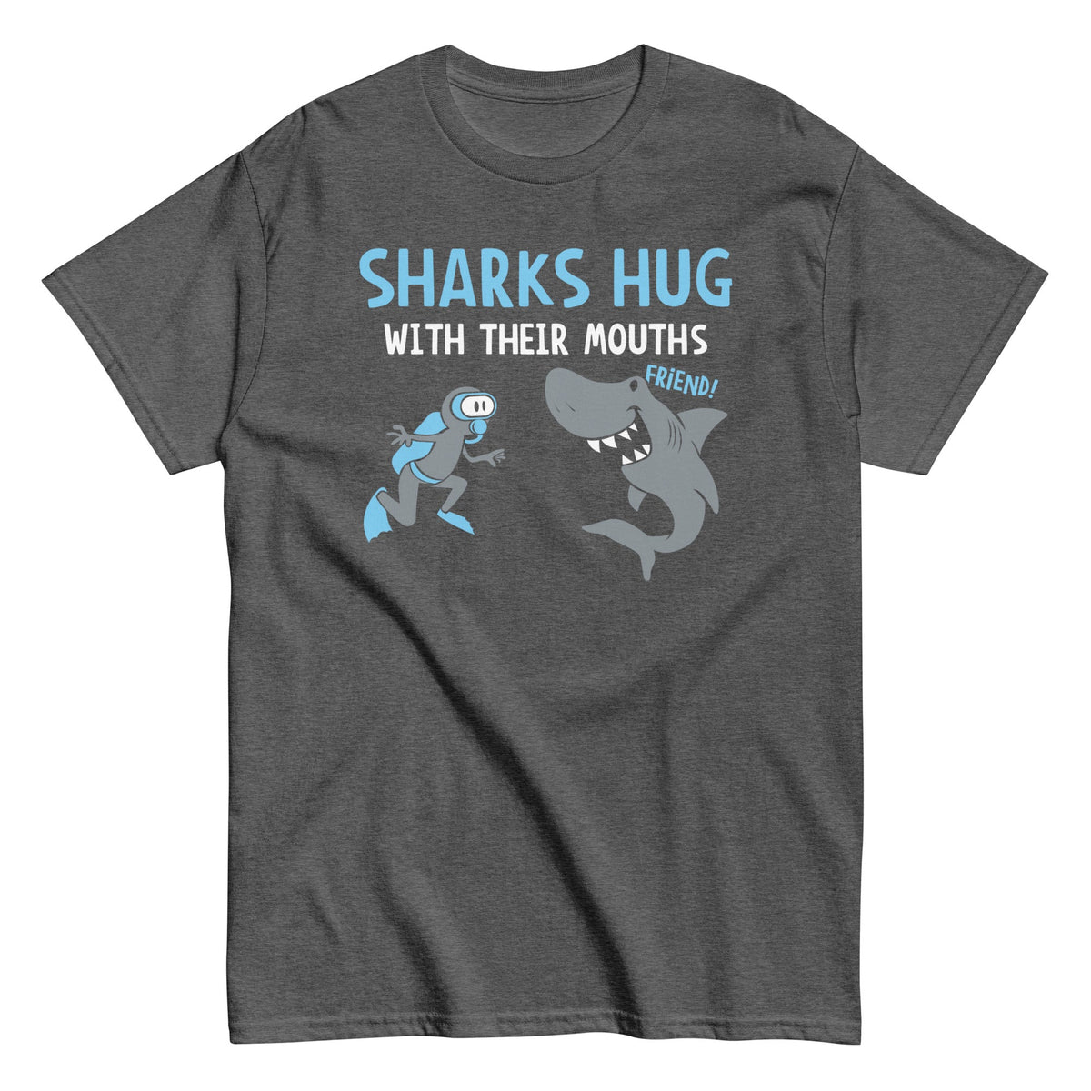 Sharks Hug With Their Mouths Men's Classic Tee product image 5
