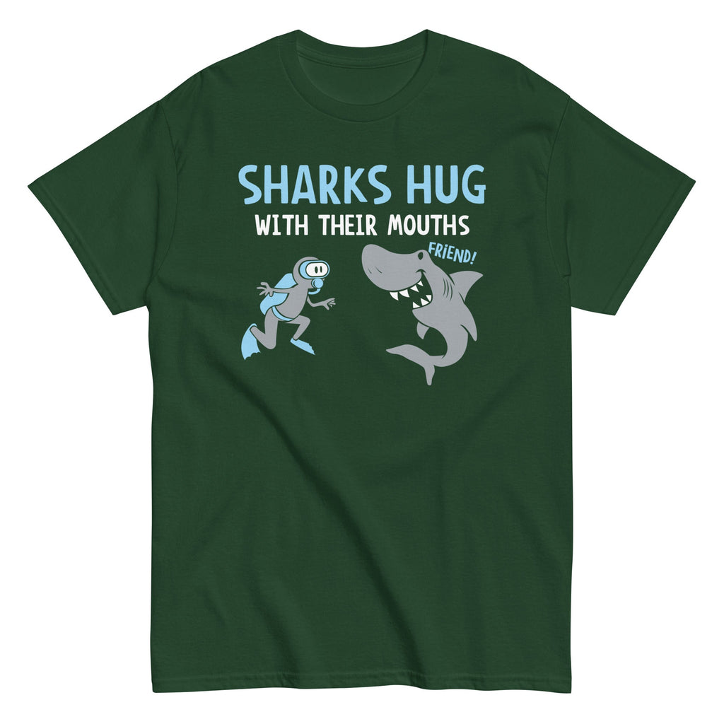 Sharks Hug With Their Mouths Men's Classic Tee product image 6