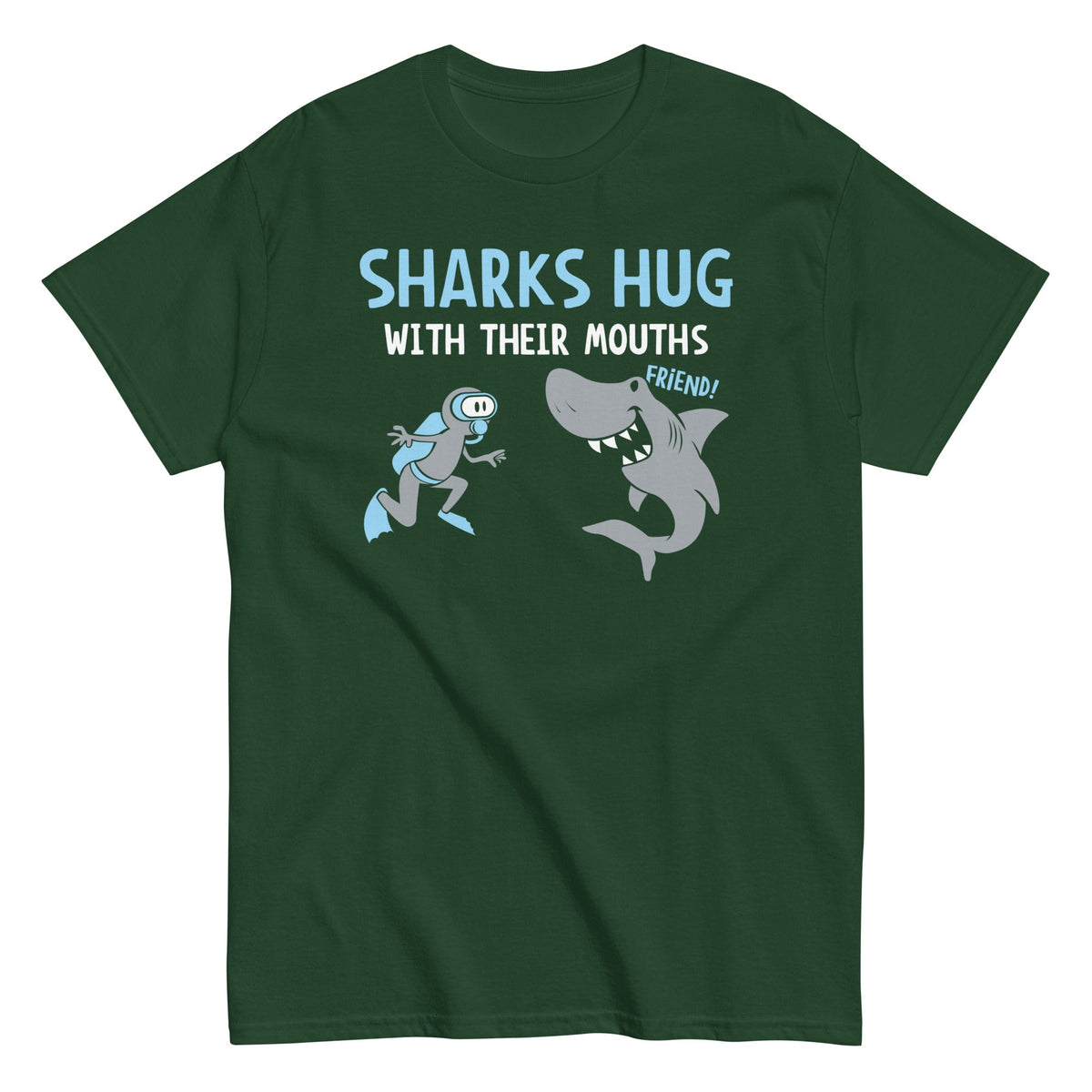 Sharks Hug With Their Mouths Men's Classic Tee product image 6