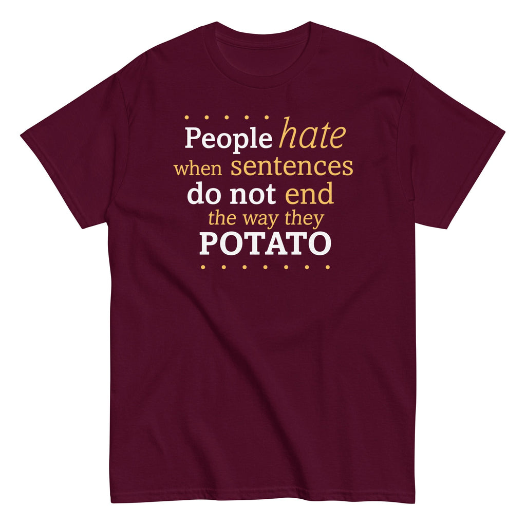 Sentences That End In Potato Men's Classic Tee product image 2