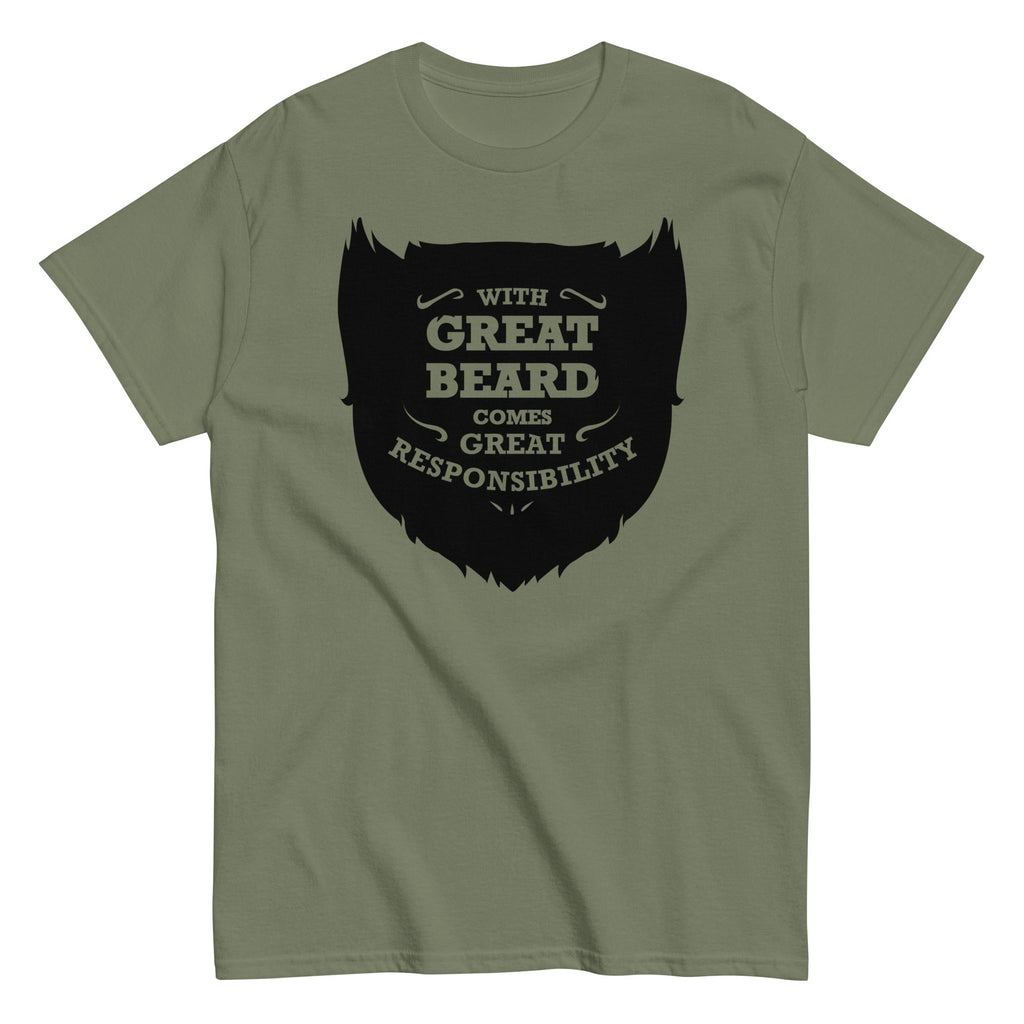 With Great Beard Comes Responsibility Men's Classic Tee product image 7