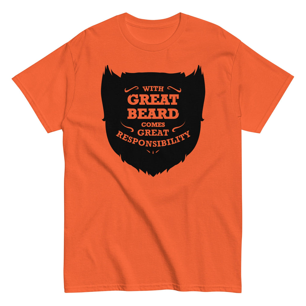 With Great Beard Comes Responsibility Men's Classic Tee product image 3