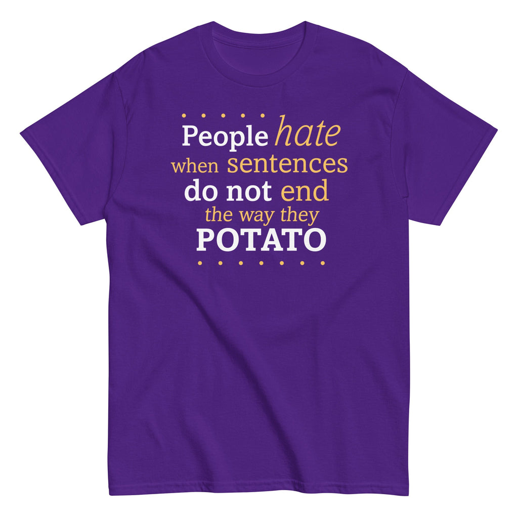 Sentences That End In Potato Men's Classic Tee product image 5