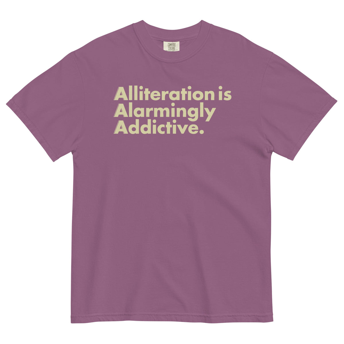 Alliteration Is Alarmingly Addictive Men's Relaxed Fit Tee product image 3