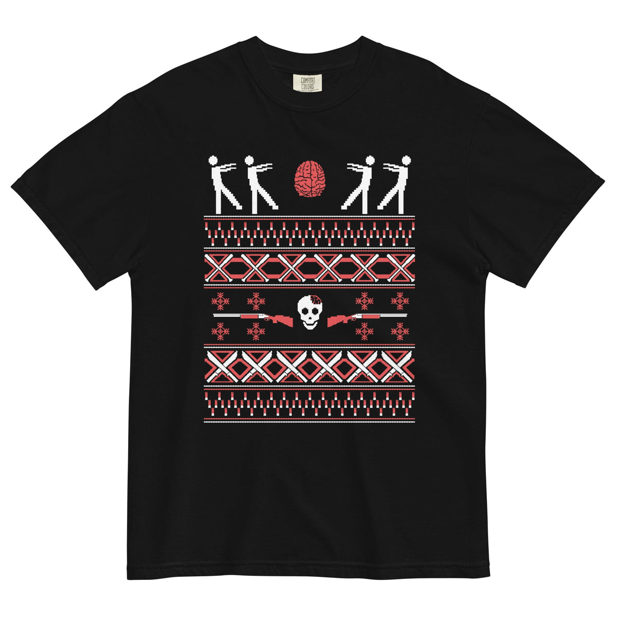 Zombie Christmas Sweater Men's Relaxed Fit Tee product image 2
