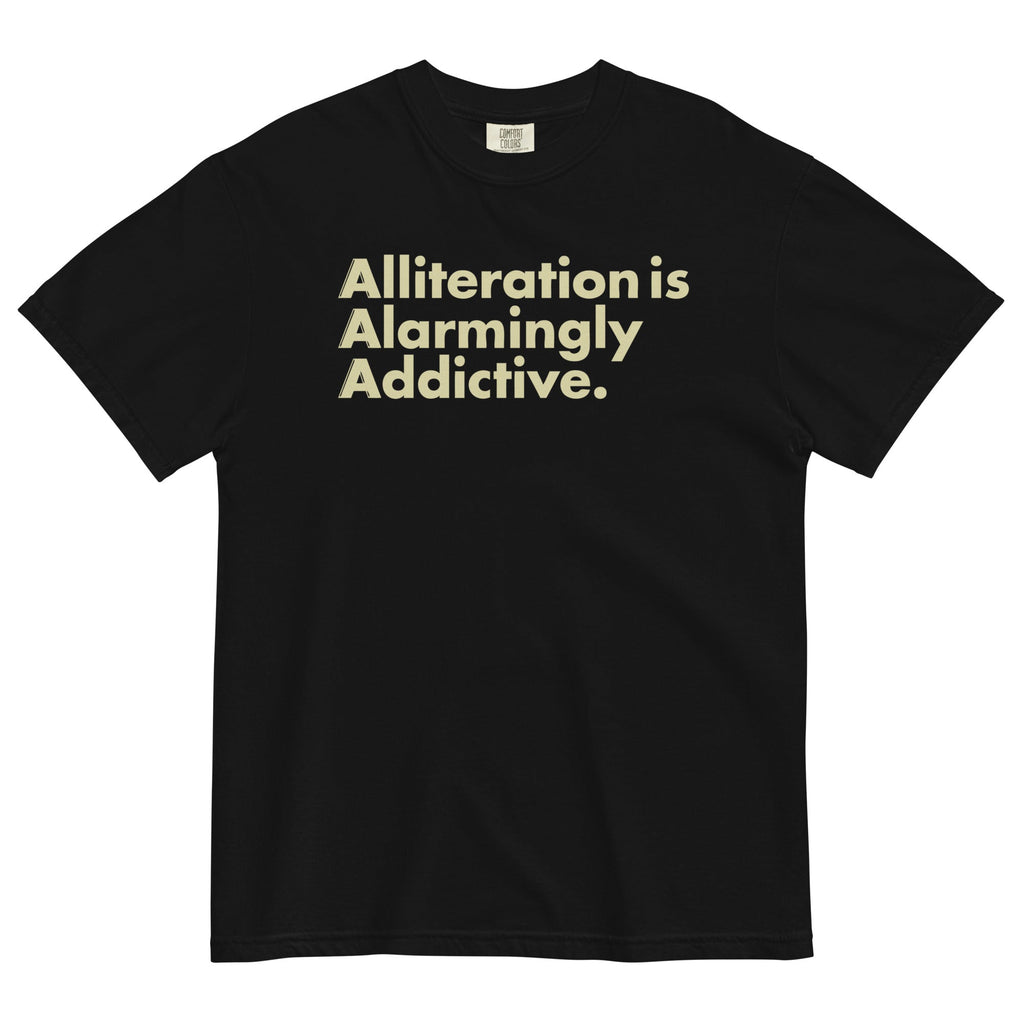 Alliteration Is Alarmingly Addictive Men's Relaxed Fit Tee product image 1