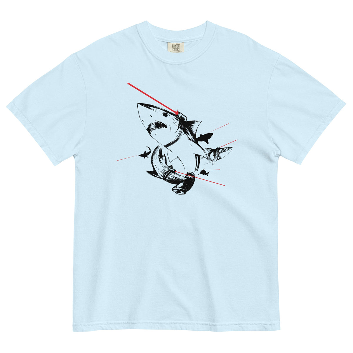 Sharks With Lasers Men's Relaxed Fit Tee product image 4