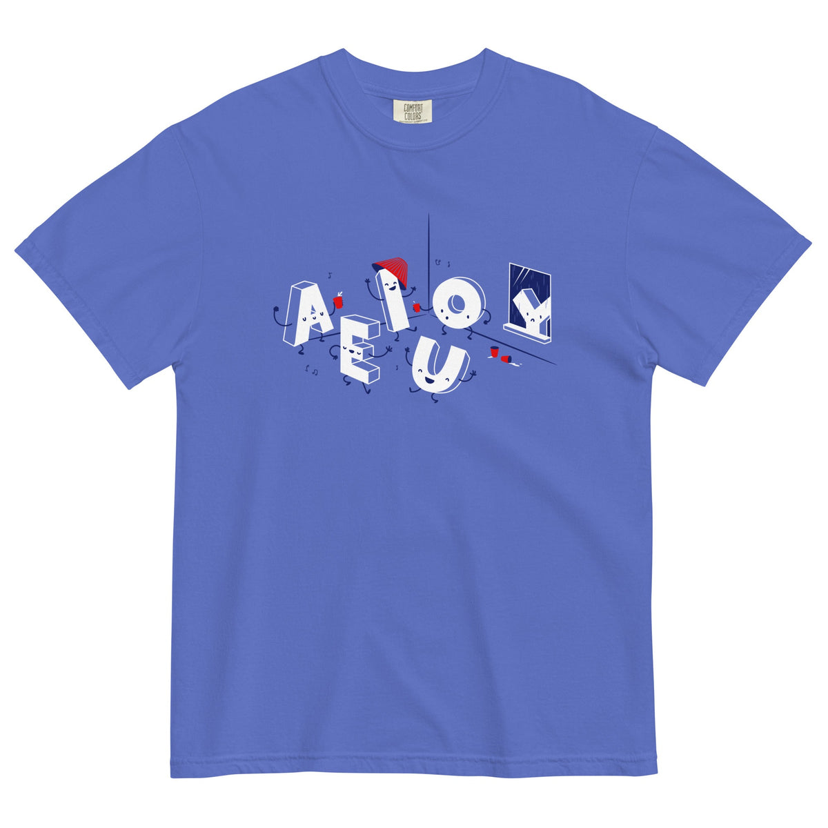 Vowel Party Time Men's Relaxed Fit Tee product image 1