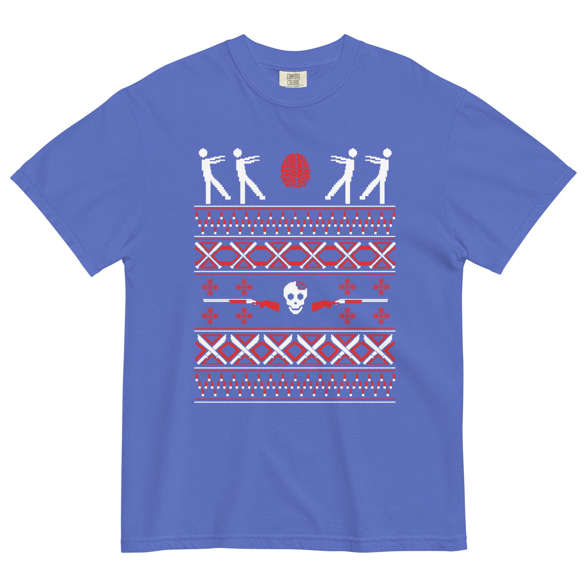 Zombie Christmas Sweater Men's Relaxed Fit Tee product image 3