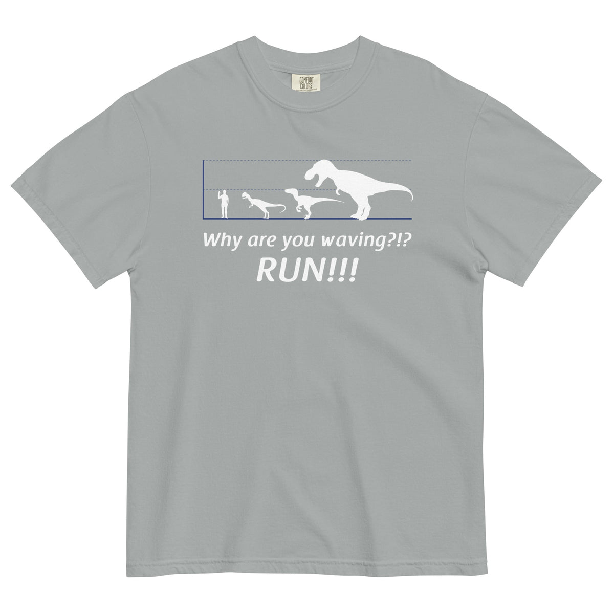 Why Are You Waving? Run! Men's Relaxed Fit Tee product image 1