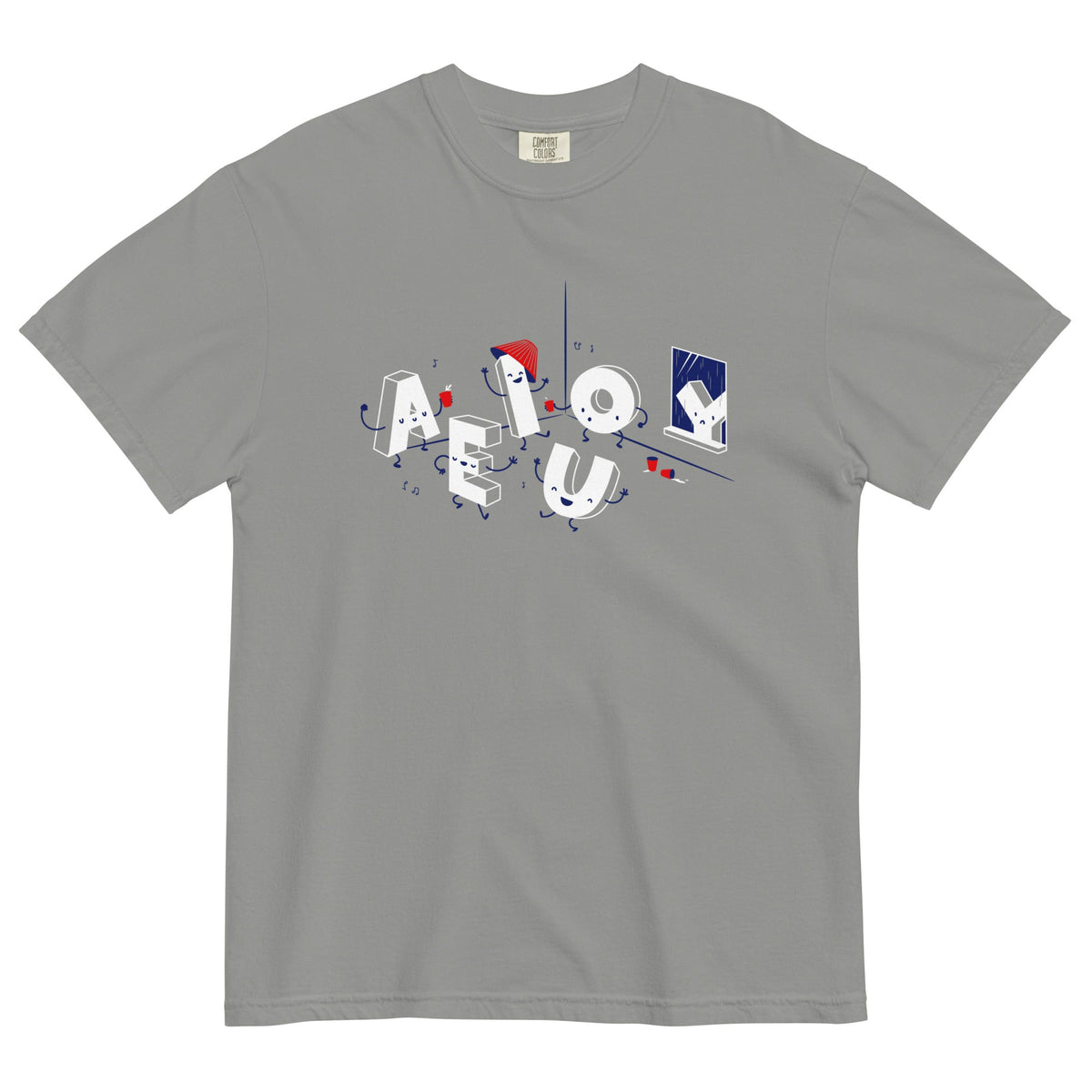 Vowel Party Time Men's Relaxed Fit Tee product image 5