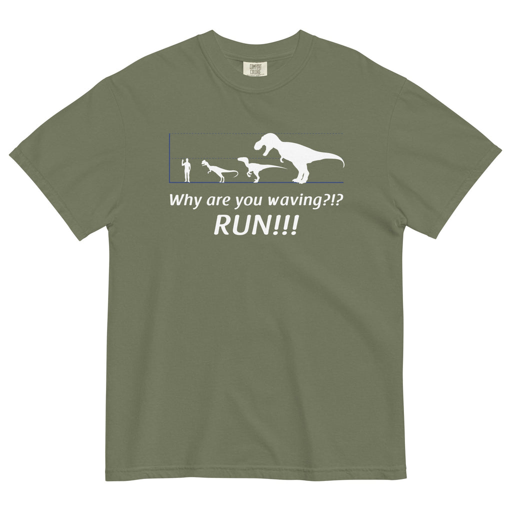 Why Are You Waving? Run! Men's Relaxed Fit Tee product image 2